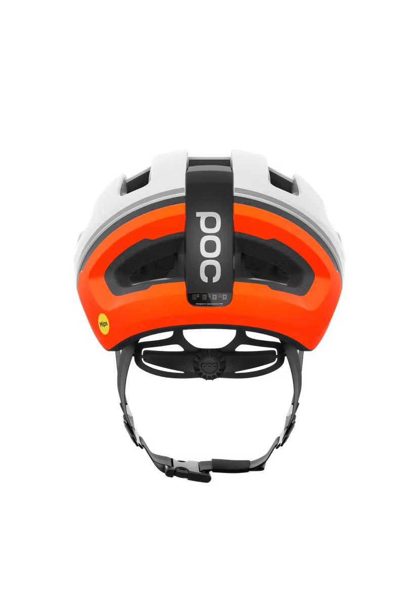 POC Omne Beacon MIPS Commute Bike Helmet Hydrogen White/Fluorescent Orange Matt