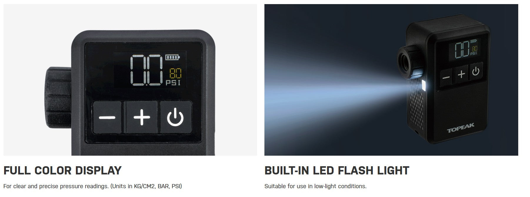 Topeak E-Booster Digital Mini Pumpe