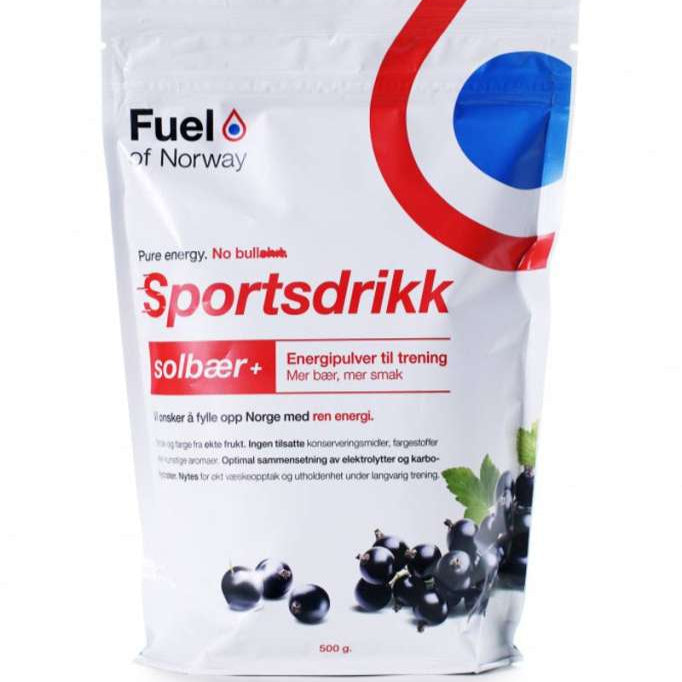 Fuel Of Norway Sportsdrikk Solbær 0,5kg