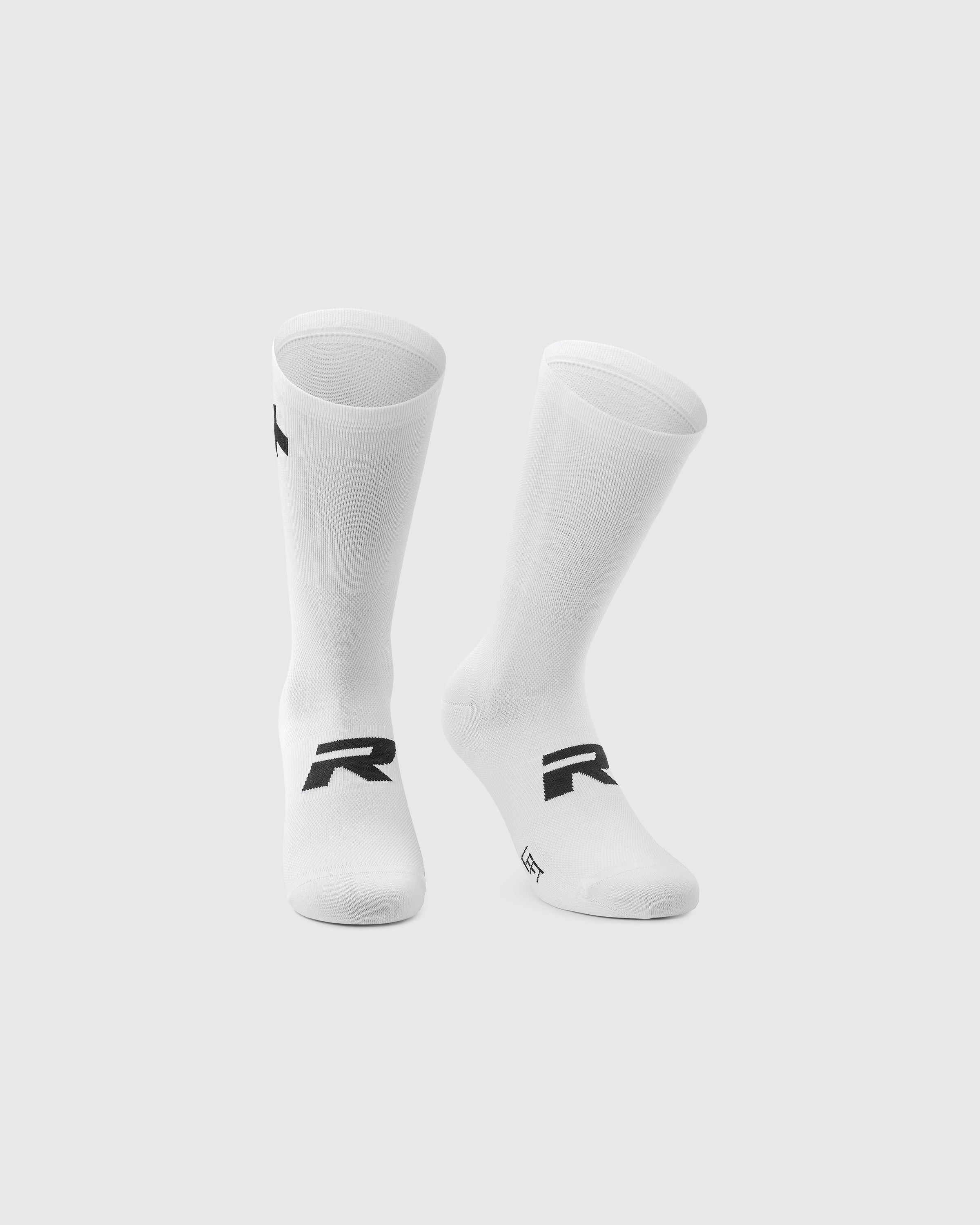 Assso R Socks Twin Pack White