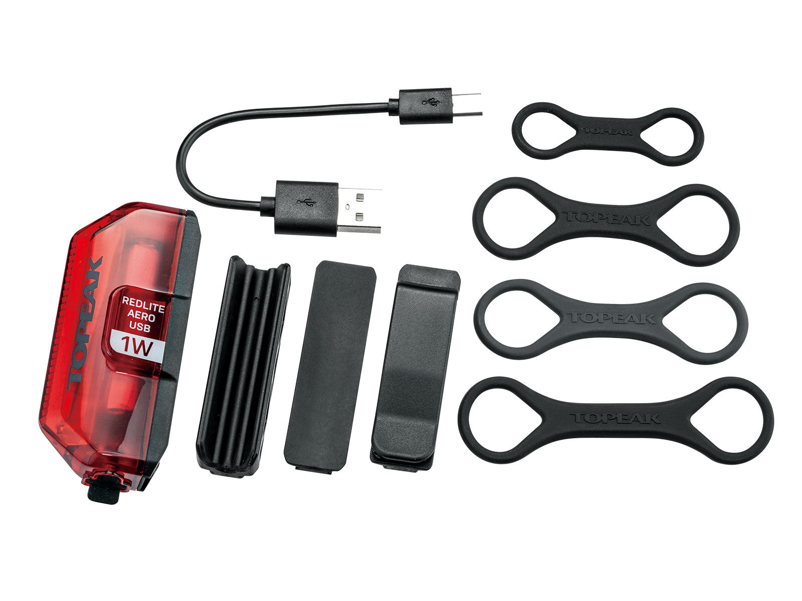 Topeak Redlite Aero USB, 1 W, baklys