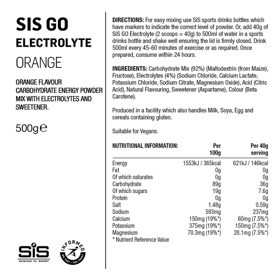 SiS Go Energy + Electrolyte 500g